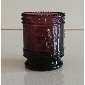 Vintage Original  Maude St. Clair Purple Toothpick Votive Holder Liberty Bell